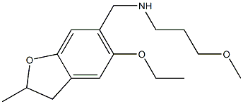 [(5-ethoxy-2-methyl-2,3-dihydro-1-benzofuran-6-yl)methyl](3-methoxypropyl)amine 结构式
