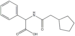 [(cyclopentylacetyl)amino](phenyl)acetic acid 结构式