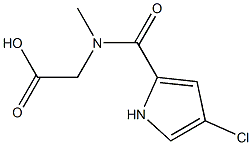 [[(4-chloro-1H-pyrrol-2-yl)carbonyl](methyl)amino]acetic acid 结构式