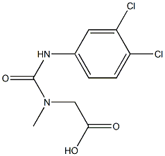 [{[(3,4-dichlorophenyl)amino]carbonyl}(methyl)amino]acetic acid 结构式