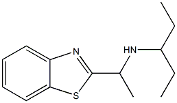 [1-(1,3-benzothiazol-2-yl)ethyl](pentan-3-yl)amine 结构式