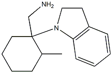 [1-(2,3-dihydro-1H-indol-1-yl)-2-methylcyclohexyl]methanamine 结构式