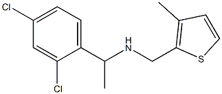 [1-(2,4-dichlorophenyl)ethyl][(3-methylthiophen-2-yl)methyl]amine 结构式