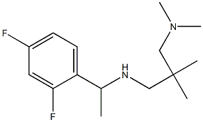 [1-(2,4-difluorophenyl)ethyl]({2-[(dimethylamino)methyl]-2-methylpropyl})amine 结构式