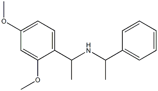 [1-(2,4-dimethoxyphenyl)ethyl](1-phenylethyl)amine 结构式