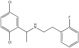 [1-(2,5-dichlorophenyl)ethyl][2-(2-fluorophenyl)ethyl]amine 结构式