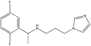 [1-(2,5-difluorophenyl)ethyl][3-(1H-imidazol-1-yl)propyl]amine 结构式