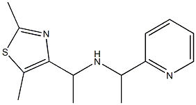 [1-(2,5-dimethyl-1,3-thiazol-4-yl)ethyl][1-(pyridin-2-yl)ethyl]amine 结构式