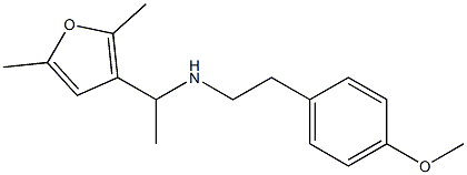 [1-(2,5-dimethylfuran-3-yl)ethyl][2-(4-methoxyphenyl)ethyl]amine 结构式