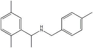 [1-(2,5-dimethylphenyl)ethyl][(4-methylphenyl)methyl]amine 结构式