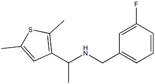[1-(2,5-dimethylthiophen-3-yl)ethyl][(3-fluorophenyl)methyl]amine 结构式