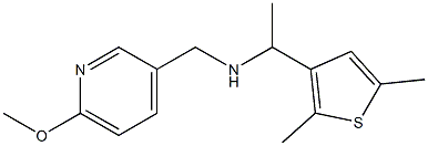[1-(2,5-dimethylthiophen-3-yl)ethyl][(6-methoxypyridin-3-yl)methyl]amine 结构式