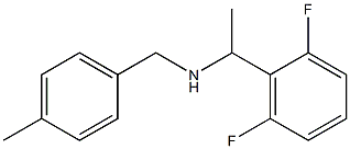 [1-(2,6-difluorophenyl)ethyl][(4-methylphenyl)methyl]amine 结构式