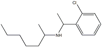 [1-(2-chlorophenyl)ethyl](heptan-2-yl)amine 结构式