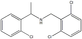 [1-(2-chlorophenyl)ethyl][(2,6-dichlorophenyl)methyl]amine 结构式