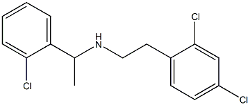 [1-(2-chlorophenyl)ethyl][2-(2,4-dichlorophenyl)ethyl]amine 结构式