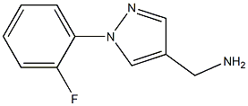 [1-(2-fluorophenyl)-1H-pyrazol-4-yl]methylamine 结构式