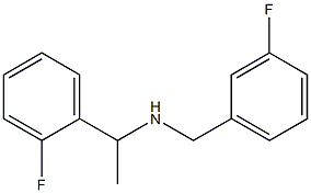 [1-(2-fluorophenyl)ethyl][(3-fluorophenyl)methyl]amine 结构式