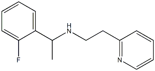 [1-(2-fluorophenyl)ethyl][2-(pyridin-2-yl)ethyl]amine 结构式