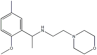 [1-(2-methoxy-5-methylphenyl)ethyl][2-(morpholin-4-yl)ethyl]amine 结构式