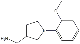 [1-(2-methoxyphenyl)pyrrolidin-3-yl]methylamine 结构式