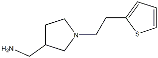 [1-(2-thien-2-ylethyl)pyrrolidin-3-yl]methylamine 结构式