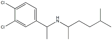 [1-(3,4-dichlorophenyl)ethyl](5-methylhexan-2-yl)amine 结构式