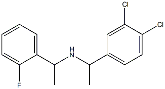 [1-(3,4-dichlorophenyl)ethyl][1-(2-fluorophenyl)ethyl]amine 结构式