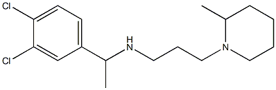 [1-(3,4-dichlorophenyl)ethyl][3-(2-methylpiperidin-1-yl)propyl]amine 结构式