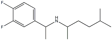 [1-(3,4-difluorophenyl)ethyl](5-methylhexan-2-yl)amine 结构式