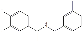 [1-(3,4-difluorophenyl)ethyl][(3-methylphenyl)methyl]amine 结构式