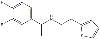 [1-(3,4-difluorophenyl)ethyl][2-(thiophen-2-yl)ethyl]amine 结构式