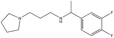[1-(3,4-difluorophenyl)ethyl][3-(pyrrolidin-1-yl)propyl]amine 结构式