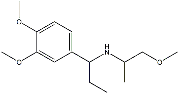 [1-(3,4-dimethoxyphenyl)propyl](1-methoxypropan-2-yl)amine 结构式