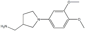 [1-(3,4-dimethoxyphenyl)pyrrolidin-3-yl]methylamine 结构式