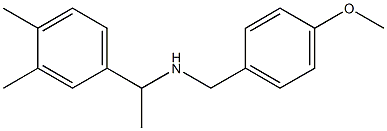 [1-(3,4-dimethylphenyl)ethyl][(4-methoxyphenyl)methyl]amine 结构式