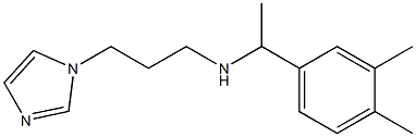 [1-(3,4-dimethylphenyl)ethyl][3-(1H-imidazol-1-yl)propyl]amine 结构式