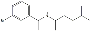 [1-(3-bromophenyl)ethyl](5-methylhexan-2-yl)amine 结构式