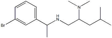 [1-(3-bromophenyl)ethyl][2-(dimethylamino)-4-methylpentyl]amine 结构式