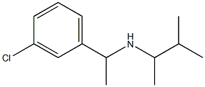 [1-(3-chlorophenyl)ethyl](3-methylbutan-2-yl)amine 结构式