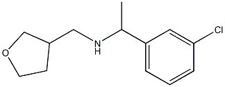 [1-(3-chlorophenyl)ethyl](oxolan-3-ylmethyl)amine 结构式
