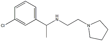 [1-(3-chlorophenyl)ethyl][2-(pyrrolidin-1-yl)ethyl]amine 结构式