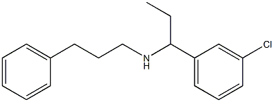 [1-(3-chlorophenyl)propyl](3-phenylpropyl)amine 结构式