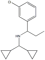 [1-(3-chlorophenyl)propyl](dicyclopropylmethyl)amine 结构式