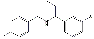 [1-(3-chlorophenyl)propyl][(4-fluorophenyl)methyl]amine 结构式