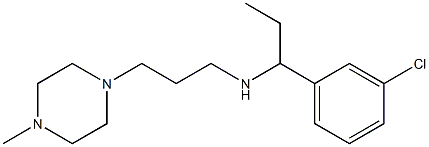 [1-(3-chlorophenyl)propyl][3-(4-methylpiperazin-1-yl)propyl]amine 结构式