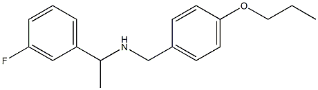 [1-(3-fluorophenyl)ethyl][(4-propoxyphenyl)methyl]amine 结构式