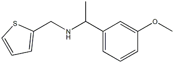 [1-(3-methoxyphenyl)ethyl](thiophen-2-ylmethyl)amine 结构式