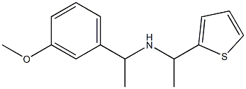 [1-(3-methoxyphenyl)ethyl][1-(thiophen-2-yl)ethyl]amine 结构式