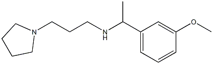 [1-(3-methoxyphenyl)ethyl][3-(pyrrolidin-1-yl)propyl]amine 结构式